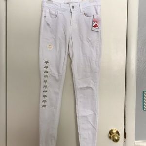 White Old Navy Rockstar Jeans